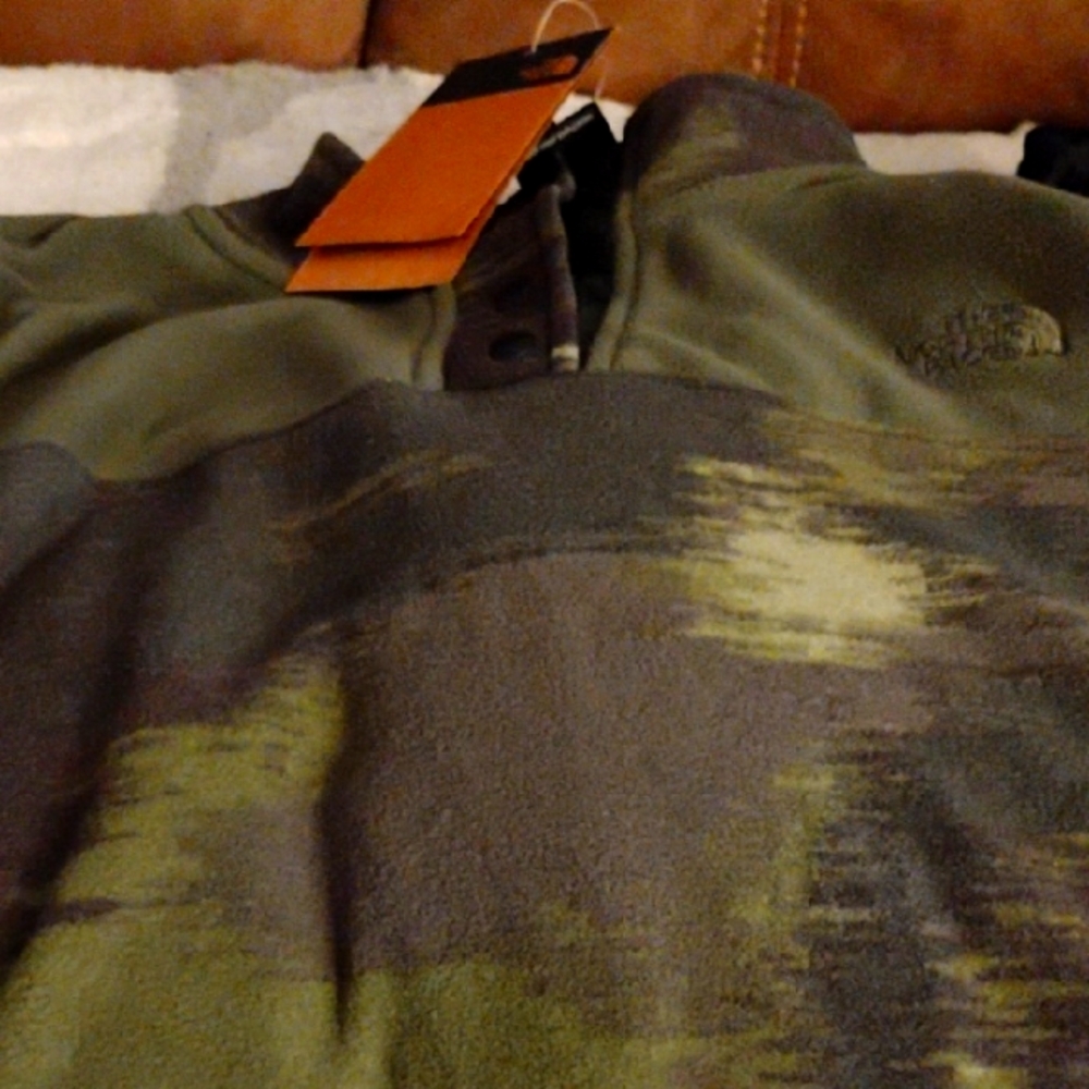 The North Face Green Camouflage Fleece